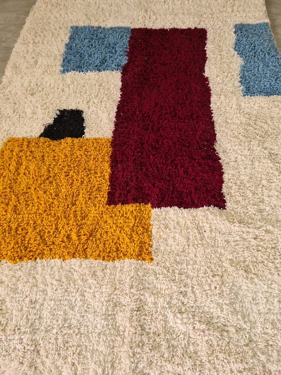 The Landscape – Beni Mrirt Cubist Composition in Wool