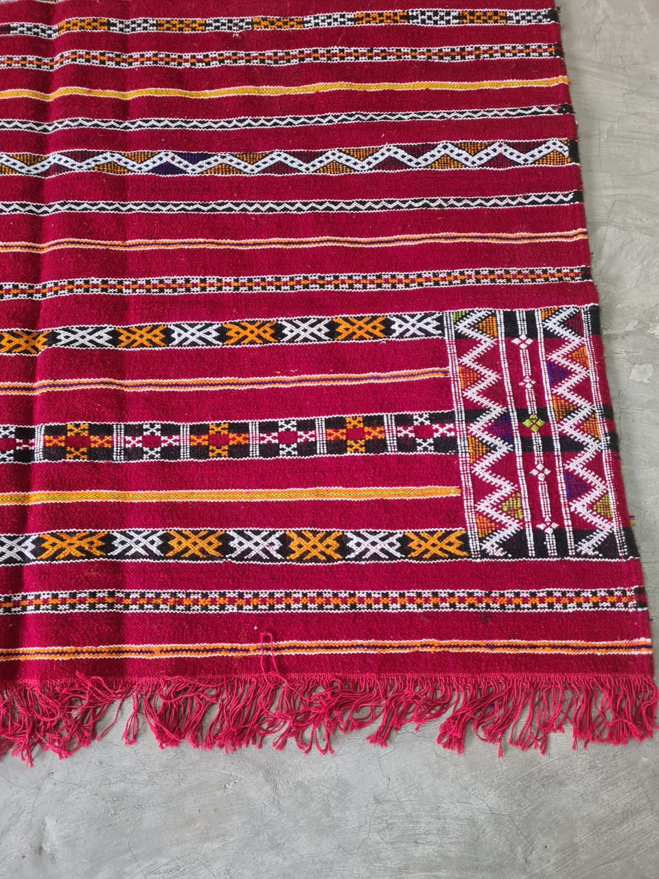 Zemmour Riverscape – Kilim of Bands & Memory