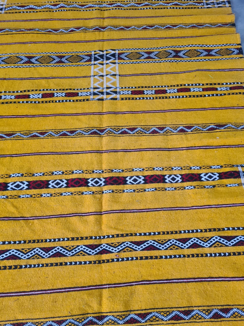 Solar Weft – Zemmour Kilim of the Saffron Plains