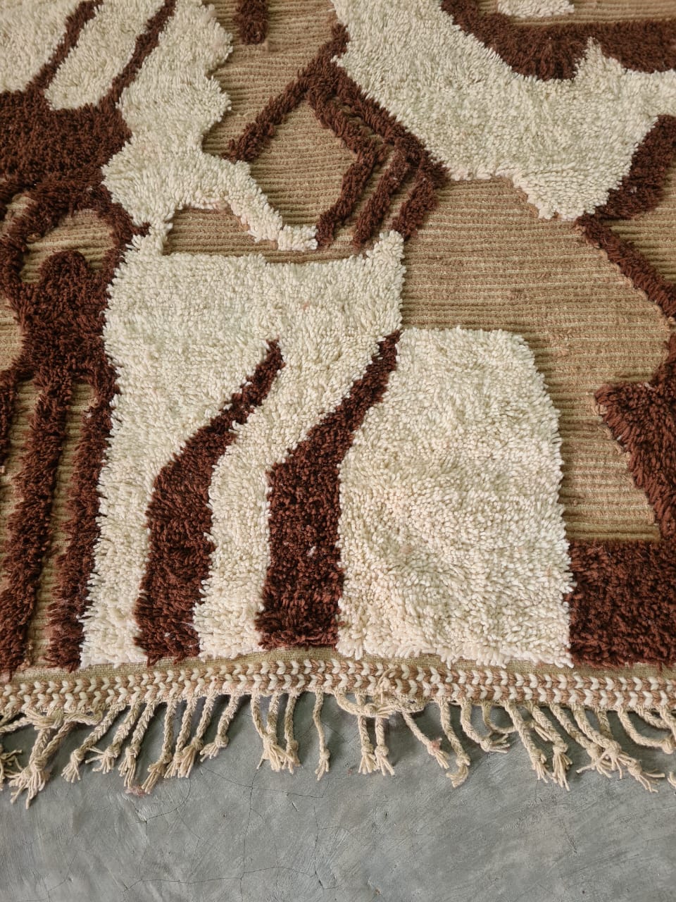 Mountains and Rivers – Beni Mrirt Topography in Wool & Clay