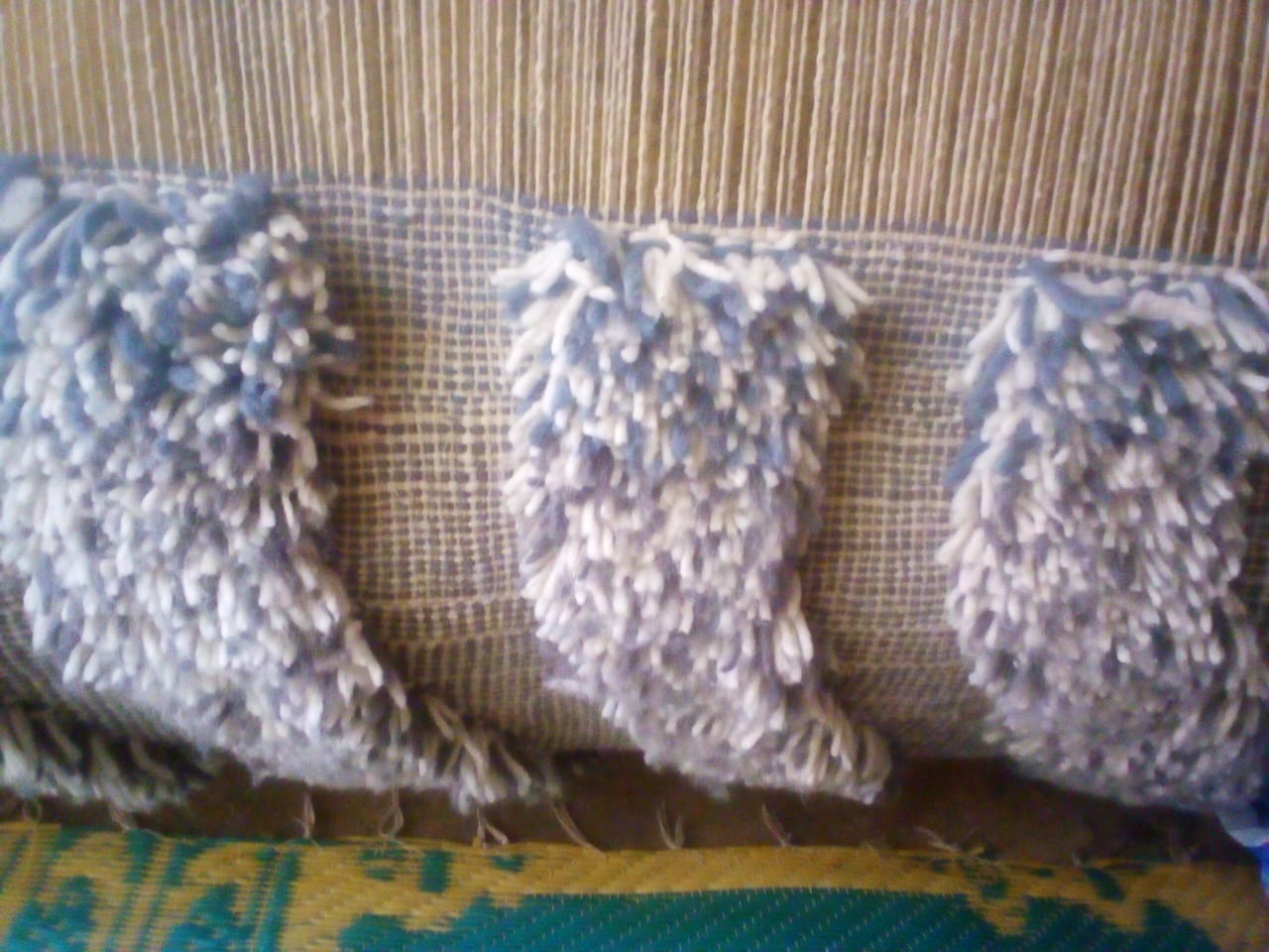 Boujaad Tonal Chevron — Stone Grey Wool