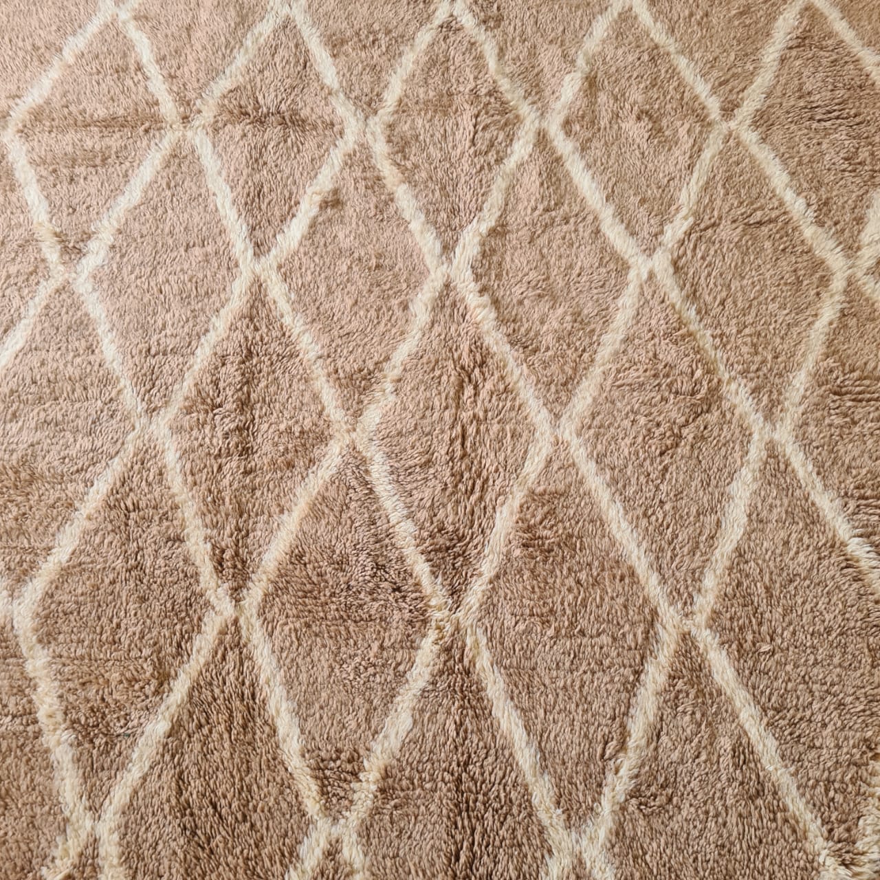 Caramel Lattice — Marmoucha Open Diamond Grid
