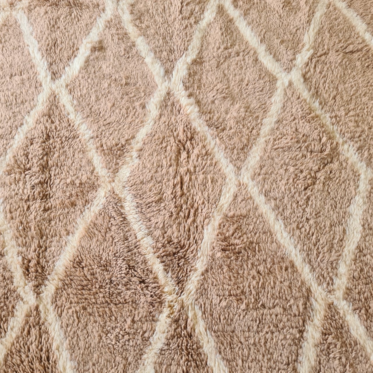 Caramel Lattice — Marmoucha Open Diamond Grid