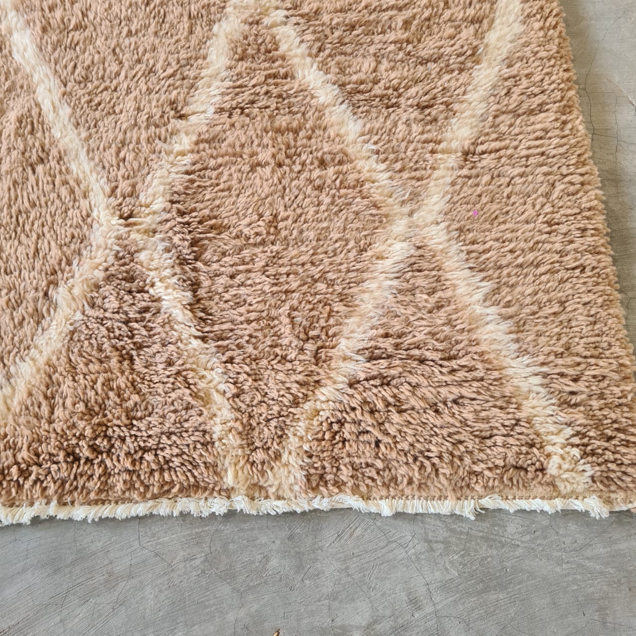Caramel Lattice — Marmoucha Open Diamond Grid
