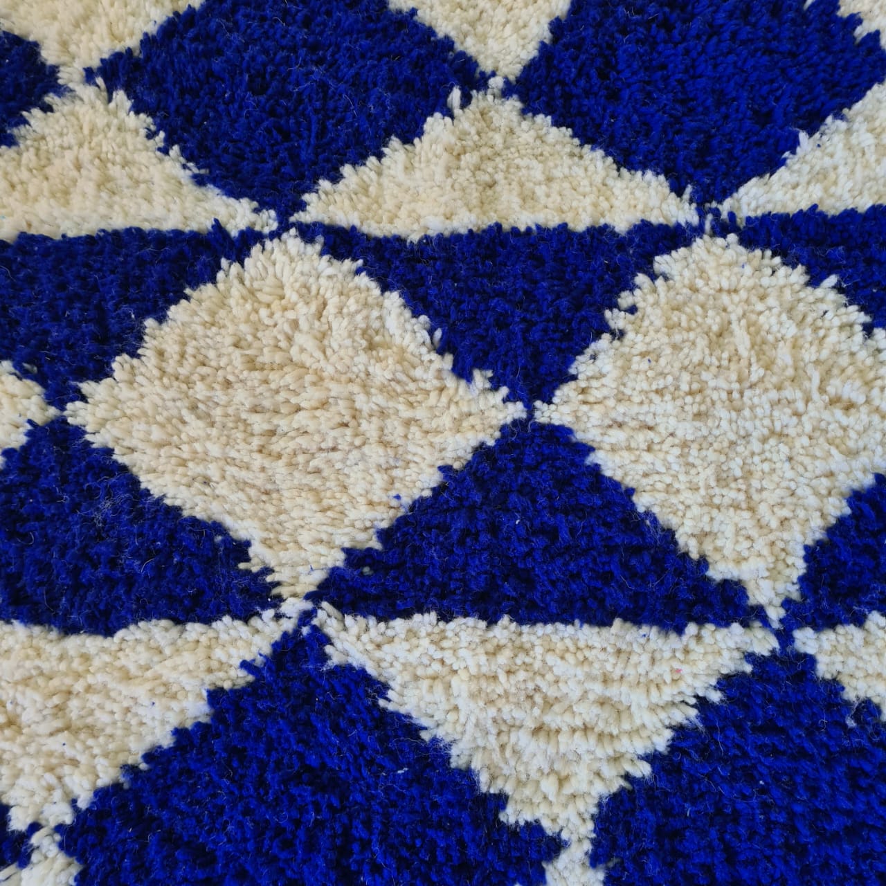 Cobalt Harlequin — Marmoucha Diamond Tiling
