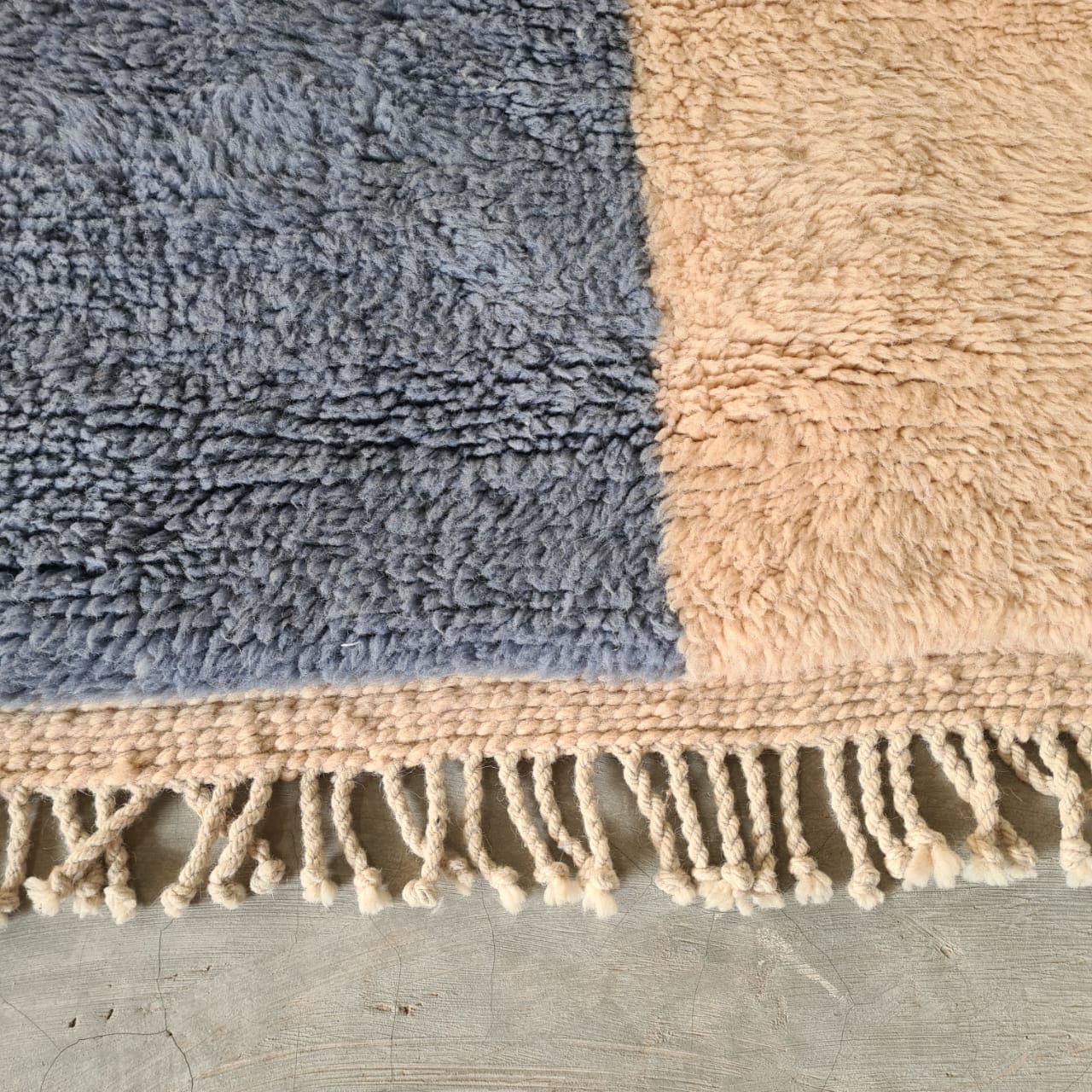 Beni Mrirt Checkerboard — Slate & Sand Grid