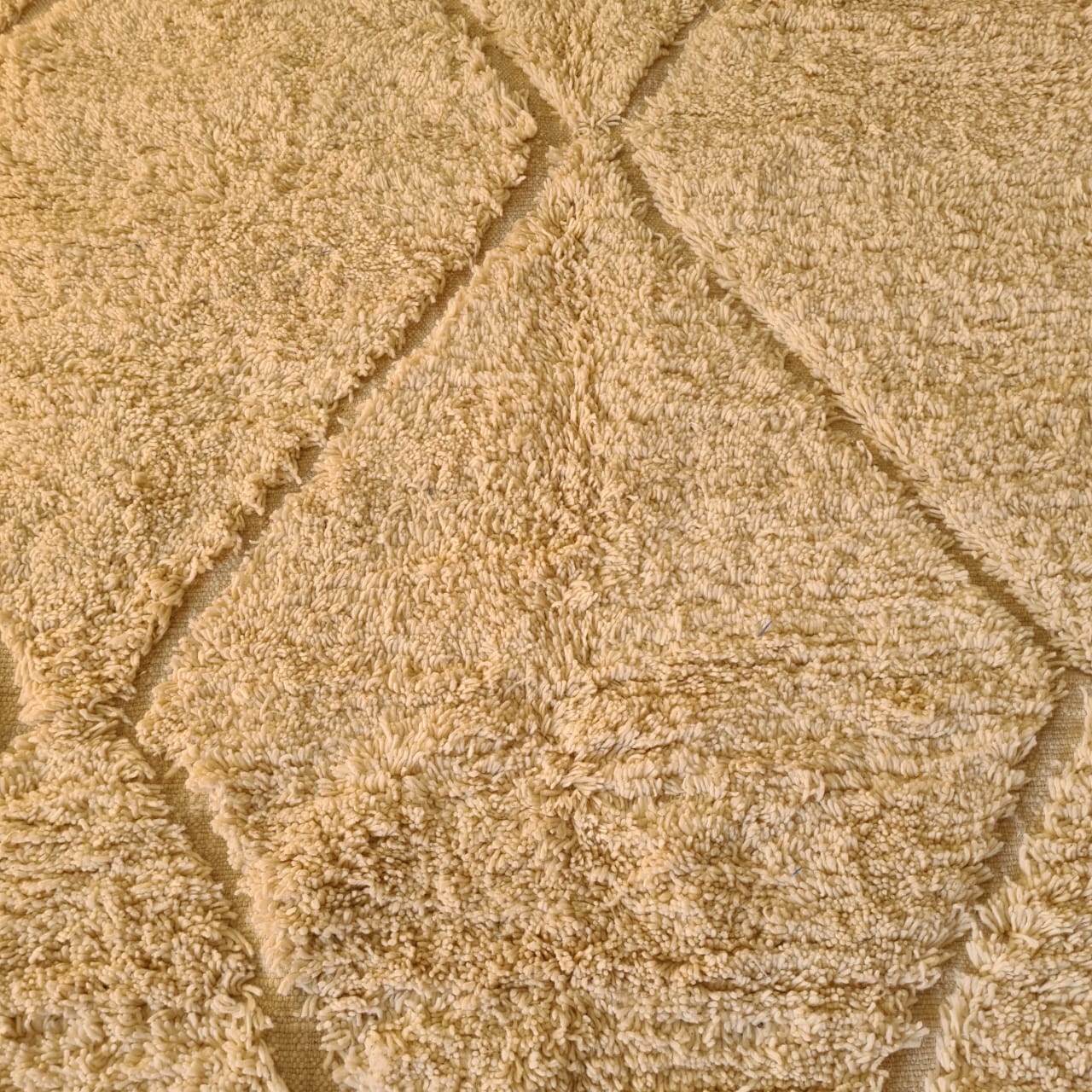 Marmoucha Diamond Lattice — Natural Ivory Wool