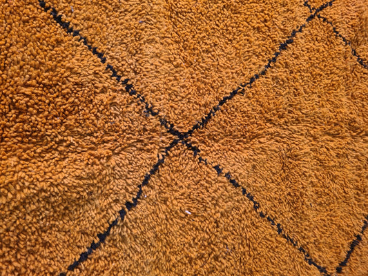Marmoucha Saffron Diamond Field — Sculpted Atlas Wool