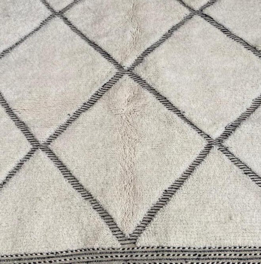 Beni Ourain Cloud Lattice — Ivory Highlands Wool