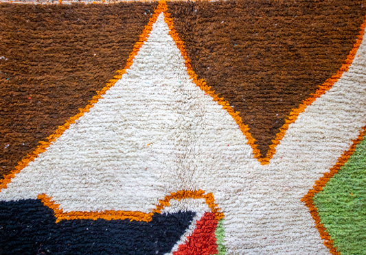 Boujaad Abstract Atlas — Mountain & Horizon in Wool