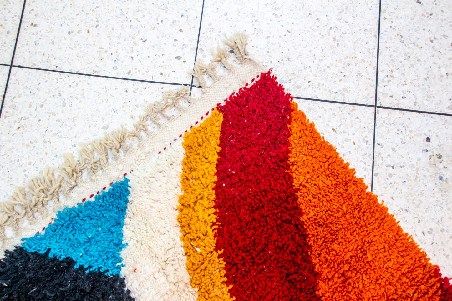 Boujaad Abstract Atlas — Mountain & Horizon in Wool