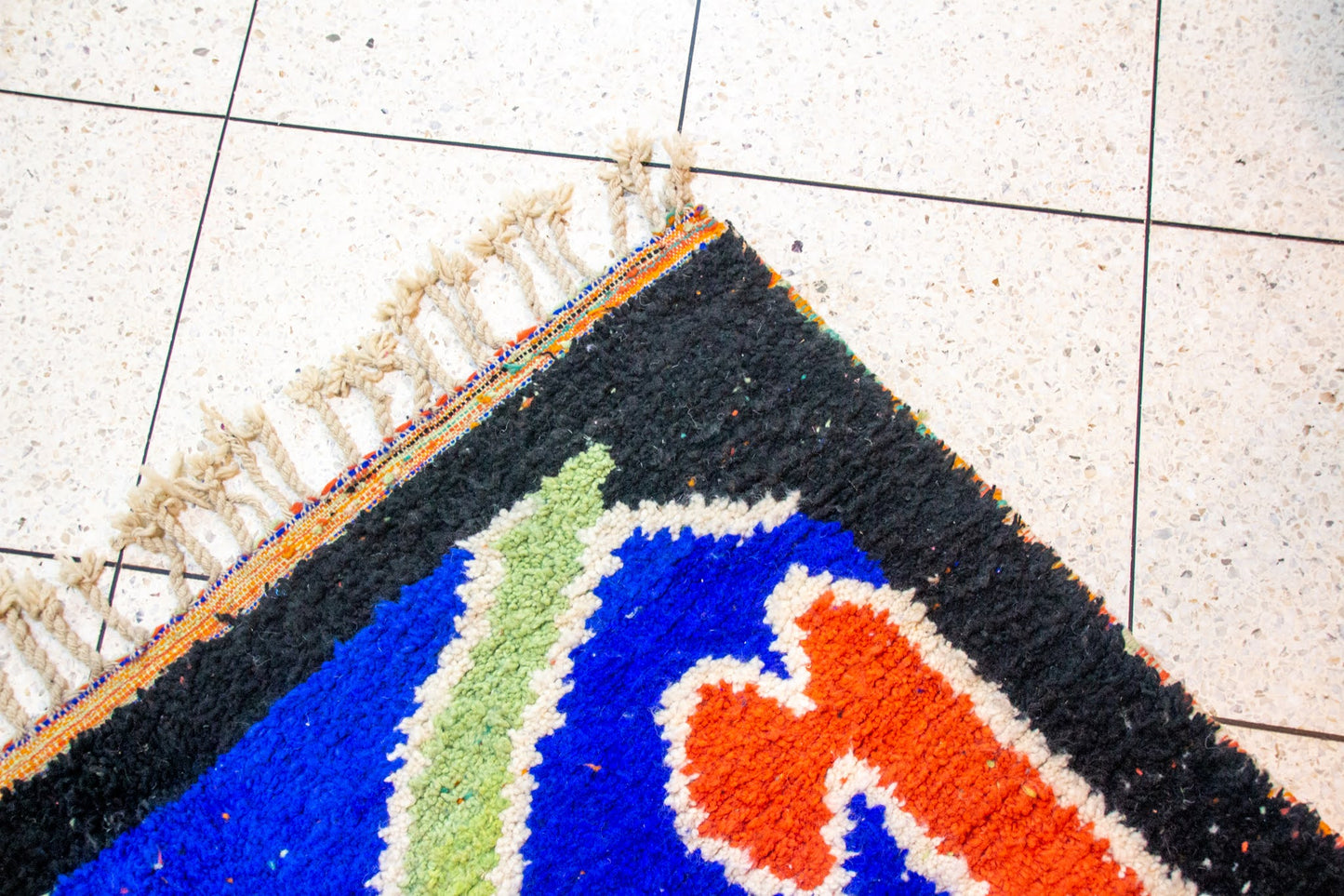 Boujaad Abstract Atlas — Mountain & Horizon in Wool