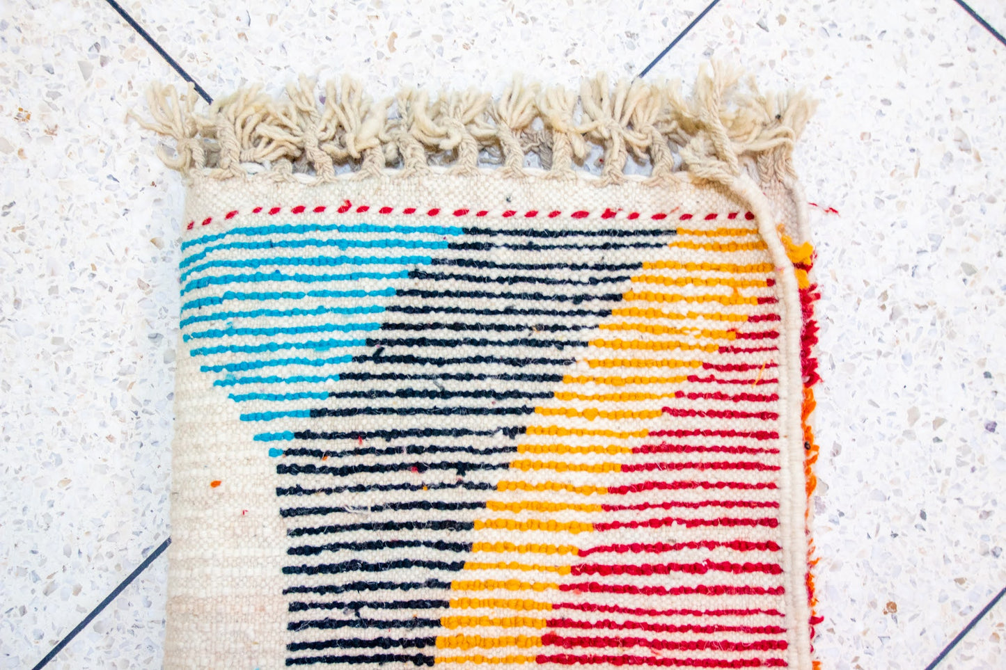 Boujaad Abstract Atlas — Mountain & Horizon in Wool