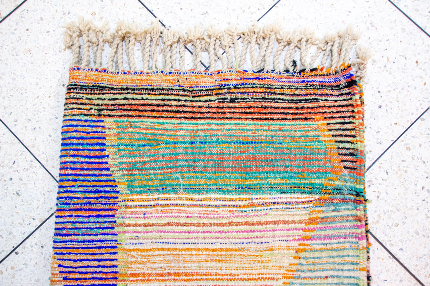 Boujaad Abstract Atlas — Mountain & Horizon in Wool