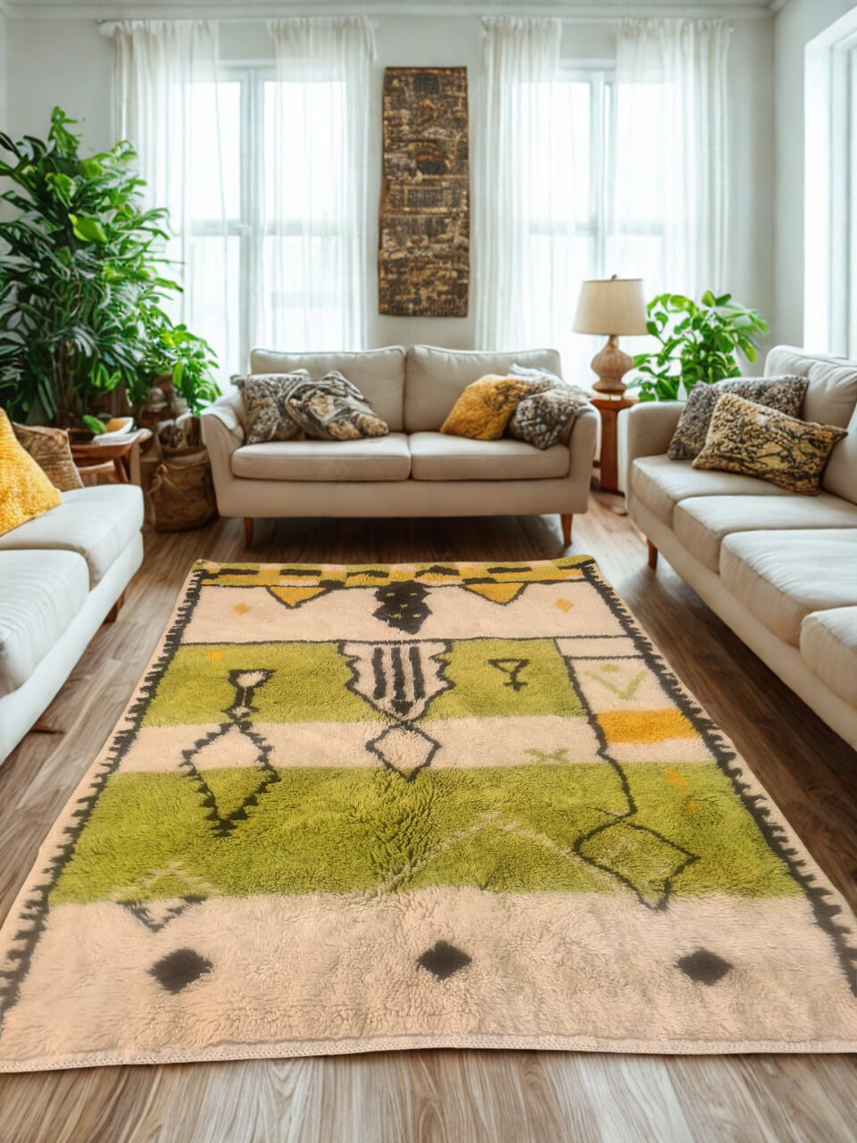 Azilal: Rug glyphs in wild rhythms, knotted by mountain women
