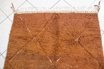 Marmoucha Pile Rug — Burnished Terracotta with Ghost Lattice