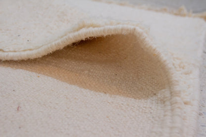 Beni Ourain Pile Rug — Ivory Ombré Abrash