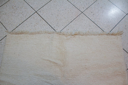 Beni Ourain Pile Rug — Ivory Ombré Abrash