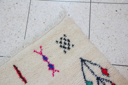 Azilal Glyph Scatter — Ivory Field with Multicolor Signs
