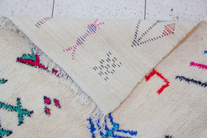 Azilal Glyph Scatter — Ivory Field with Multicolor Signs