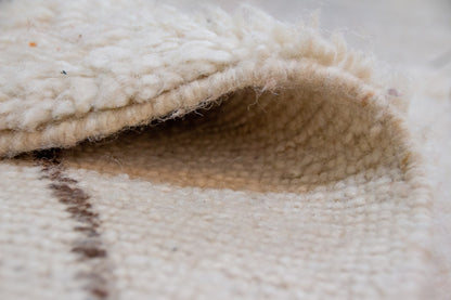 Marmoucha Lattice Rug — Ivory with Cocoa Diamond Grid