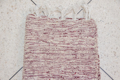 Marmoucha Diamond Cascade — Crimson Ground with Ivory Lattice