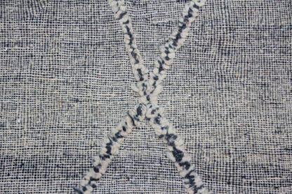 Zanafi Boujaad Kilim — Heathered Ink Diamond Lattice