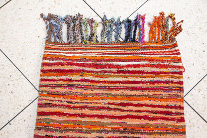 Boujaad Confetti Shag — Chromatic Mélange Pile with Tassel Fringe