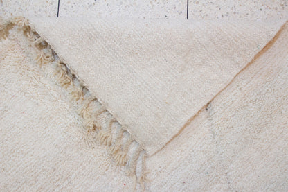 Beni Ourain Rug — Ivory “Ghost-Line” Geometry