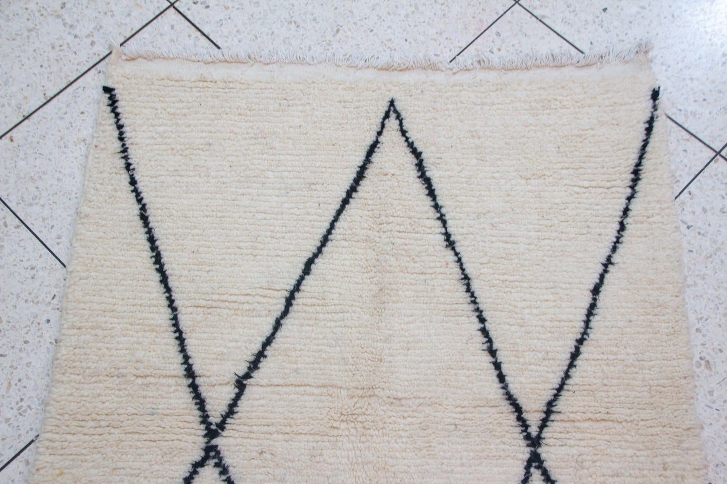 Marmoucha Twin Open Lozenges — Ivory Wool