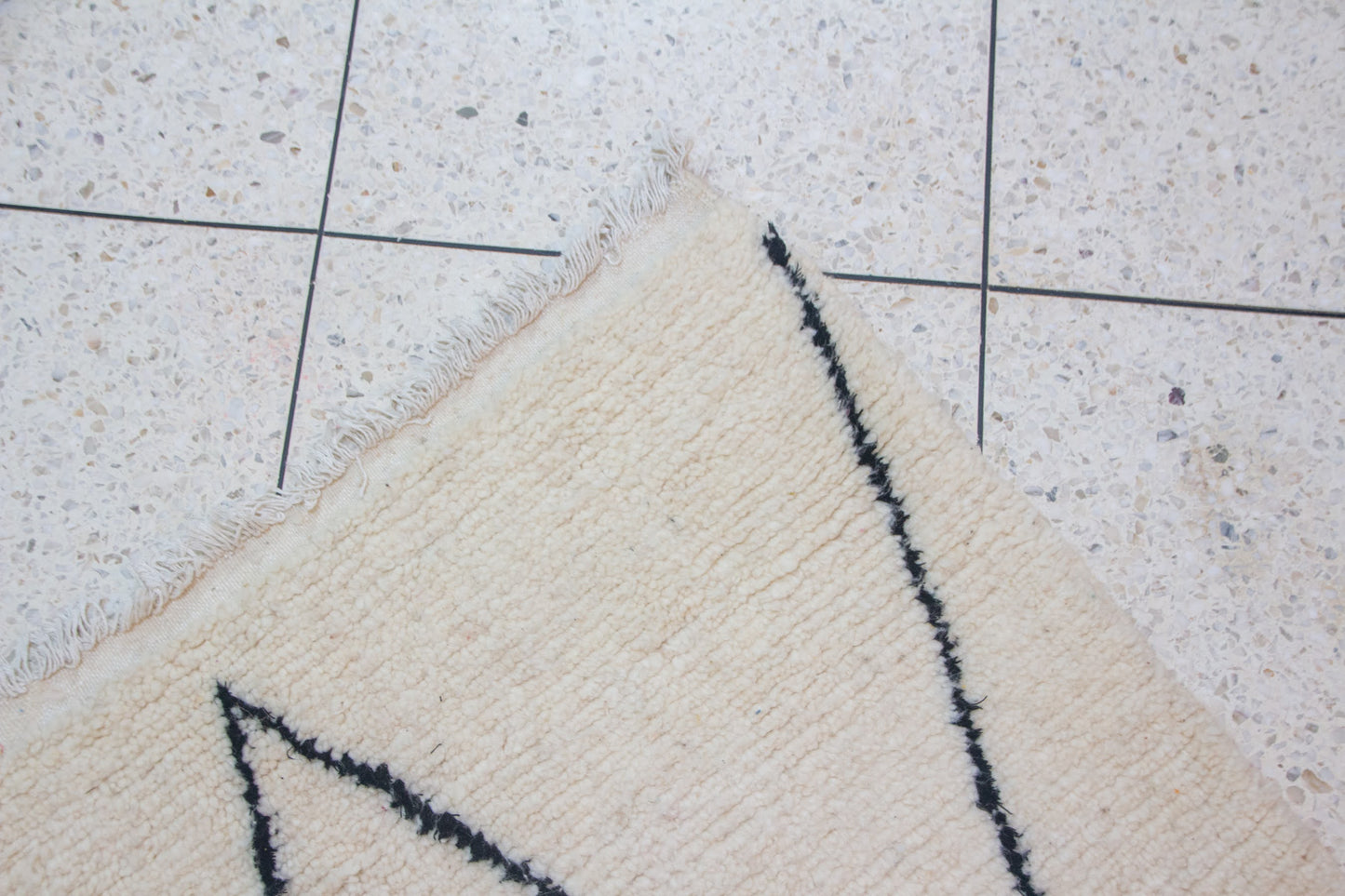 Marmoucha Twin Open Lozenges — Ivory Wool