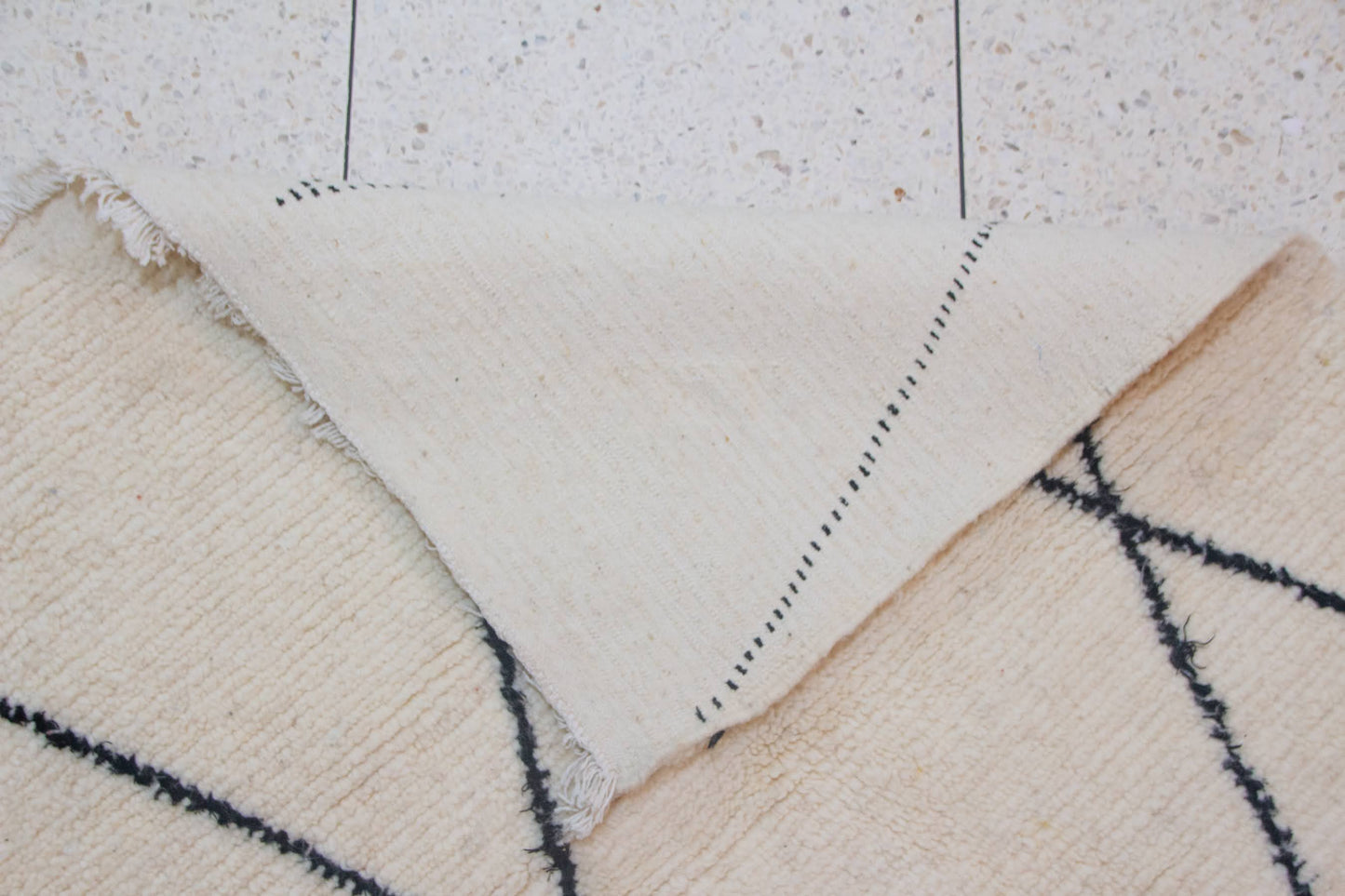 Marmoucha Twin Open Lozenges — Ivory Wool