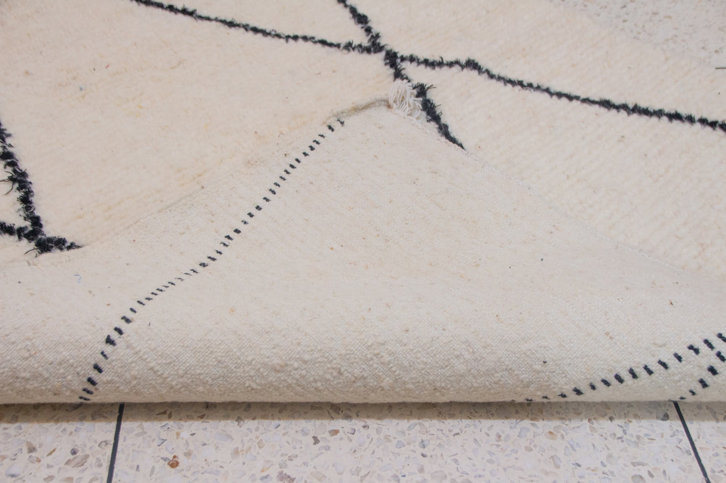 Marmoucha Twin Open Lozenges — Ivory Wool