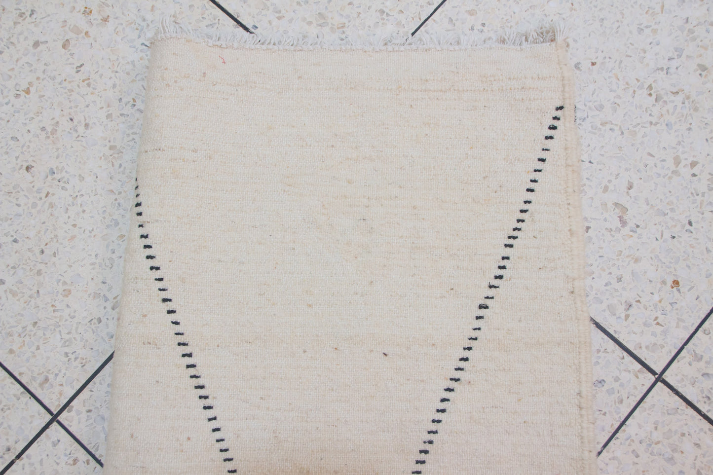 Marmoucha Twin Open Lozenges — Ivory Wool