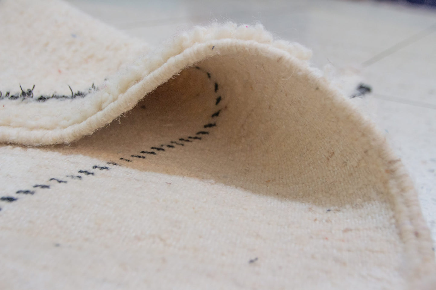 Marmoucha Twin Open Lozenges — Ivory Wool