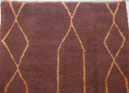 Beni Mrirt Saffron Skyline Lattice — Cocoa Wool