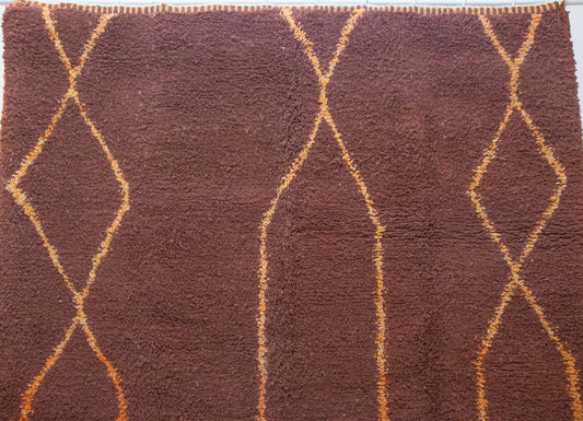 Beni Mrirt Saffron Skyline Lattice — Cocoa Wool