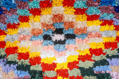 Boucherouite Prism Mosaic — Multicolor Reclaimed-Fabric Runner