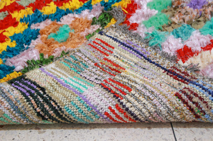 Boucherouite Prism Mosaic — Multicolor Reclaimed-Fabric Runner