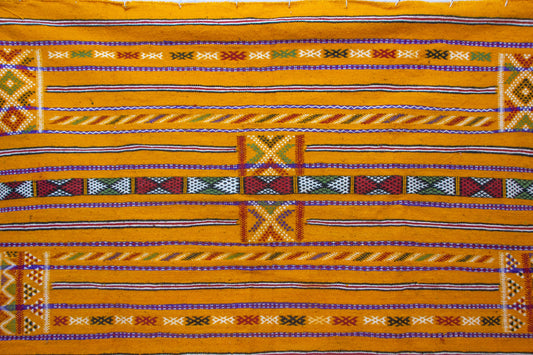 Zemmour Kilim – Saffron Horizon in Flatweave Wool