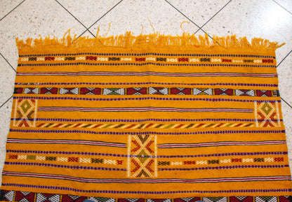 Zemmour Kilim – Saffron Horizon in Flatweave Wool