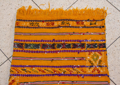 Zemmour Kilim – Saffron Horizon in Flatweave Wool