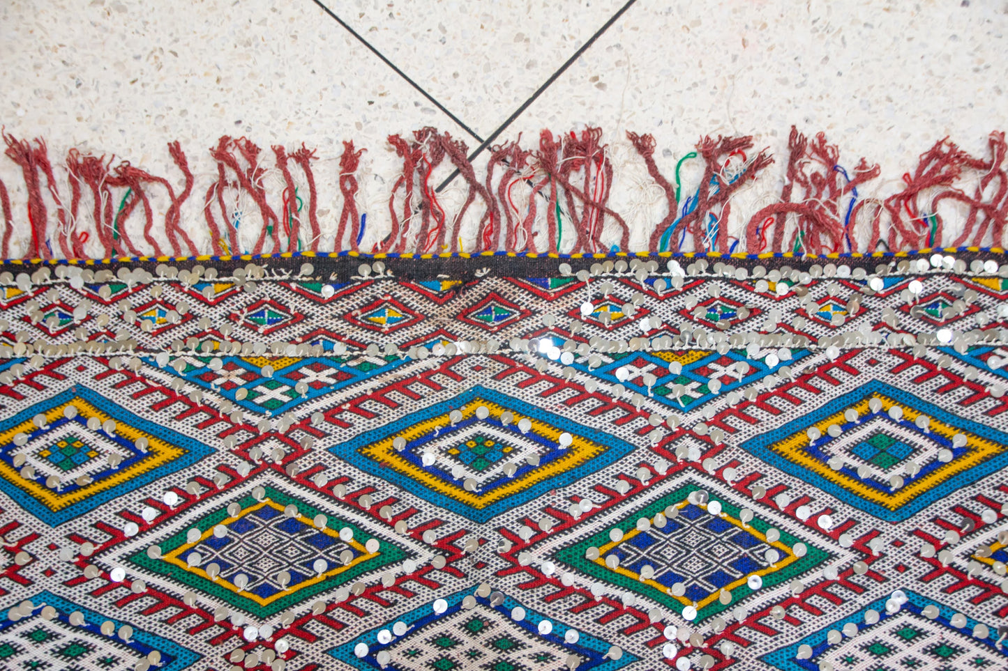 Beni Mguild Henbel Kilim — Lattice of Jewels