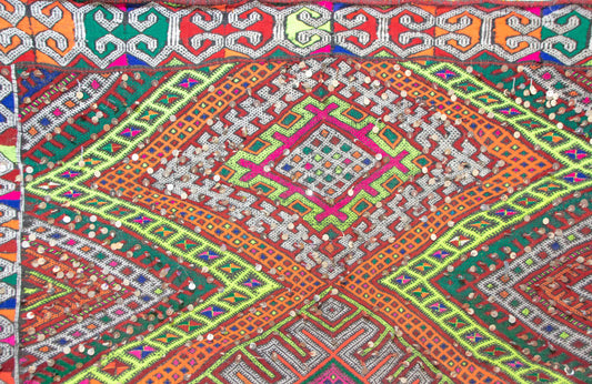 Beni Mguild Henbel Kilim — Zigzag Constellations