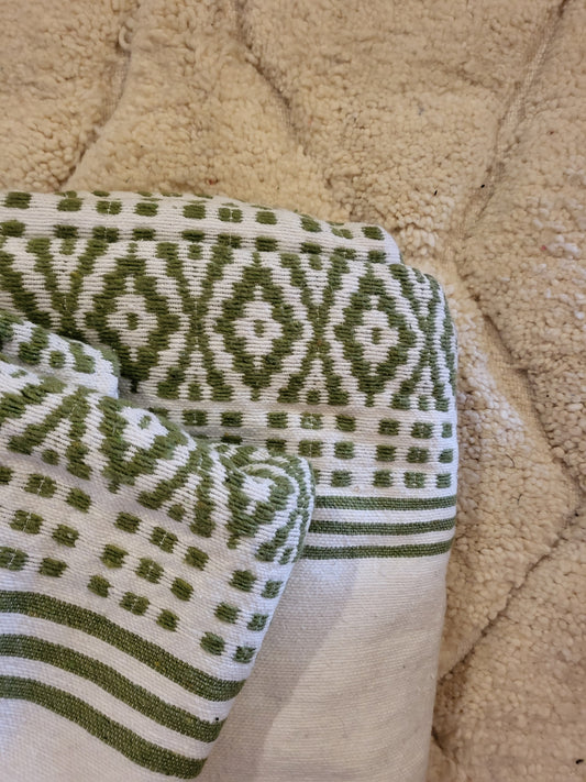 Safi Loom Set — Olive Registers on Ivory
