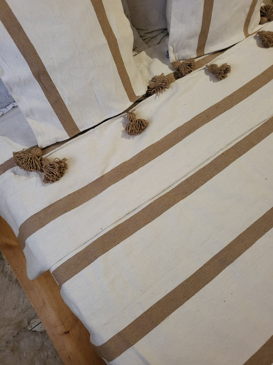 Safi Loom Set — Sand Stripes on Ivory