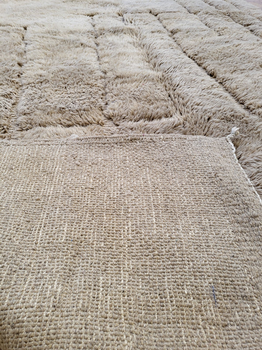 Taupe Relief Grid — Beni Mrirt Sculpted Checker
