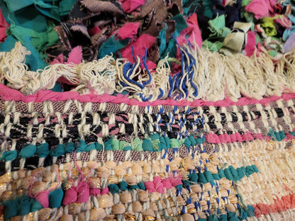 Boucherouite Chromatic Strata — Upcycled Rag Pile