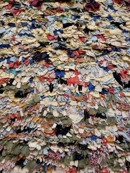 Boucherouite Earthbound Strata — Upcycled Rag Pile