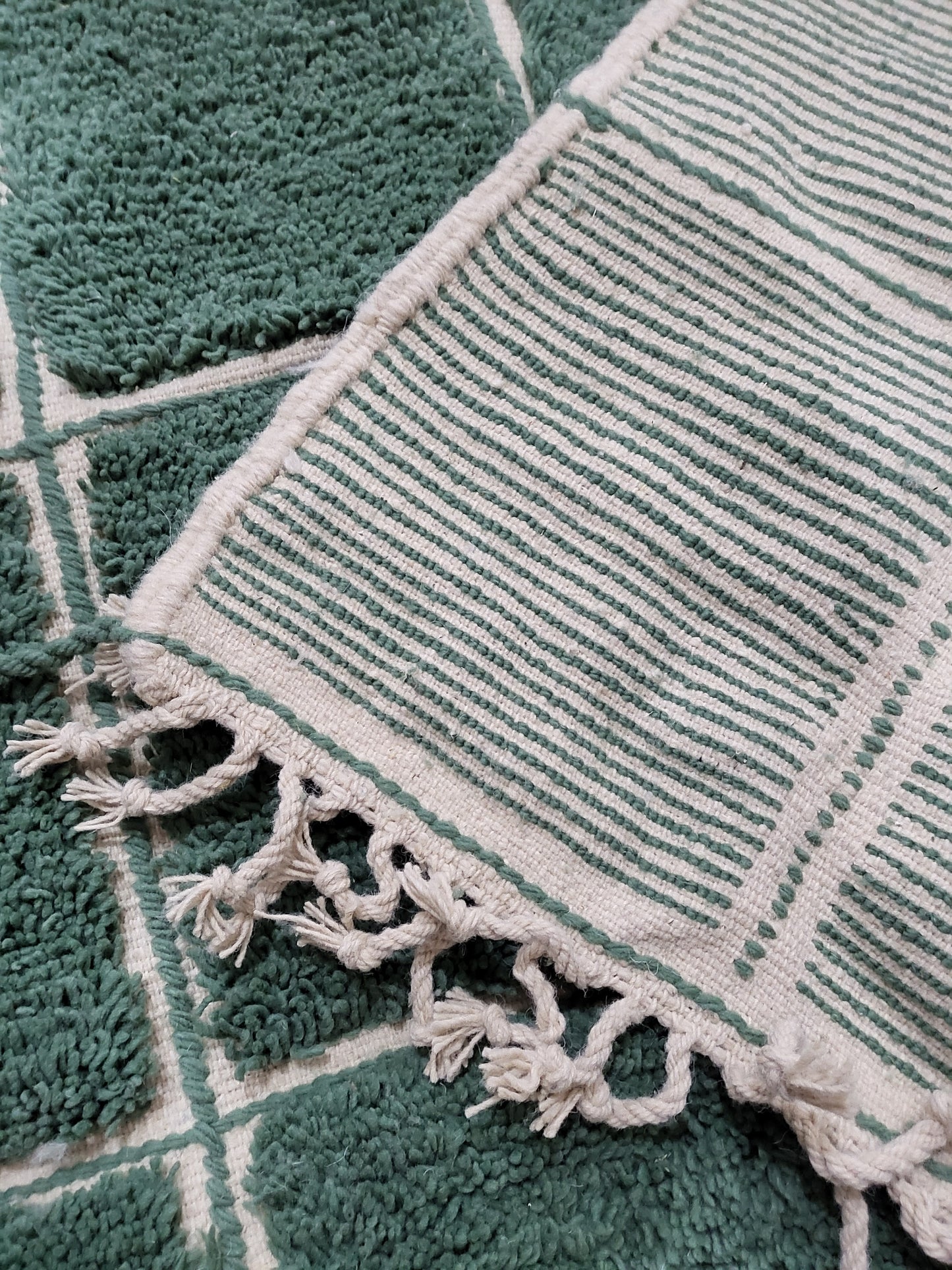 Marmoucha Architectural Grid — Verdant Wool Field